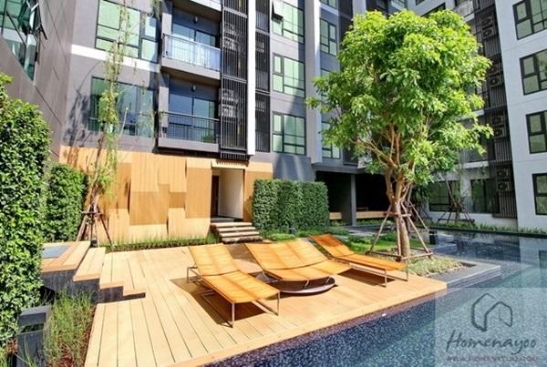 For sale RHYTHM SUKHUMVIT 36-38 ใจกลางทองหล่อ ใกล้ BTS ชั้น 10 วิวสระ โทร 094-9963362 9