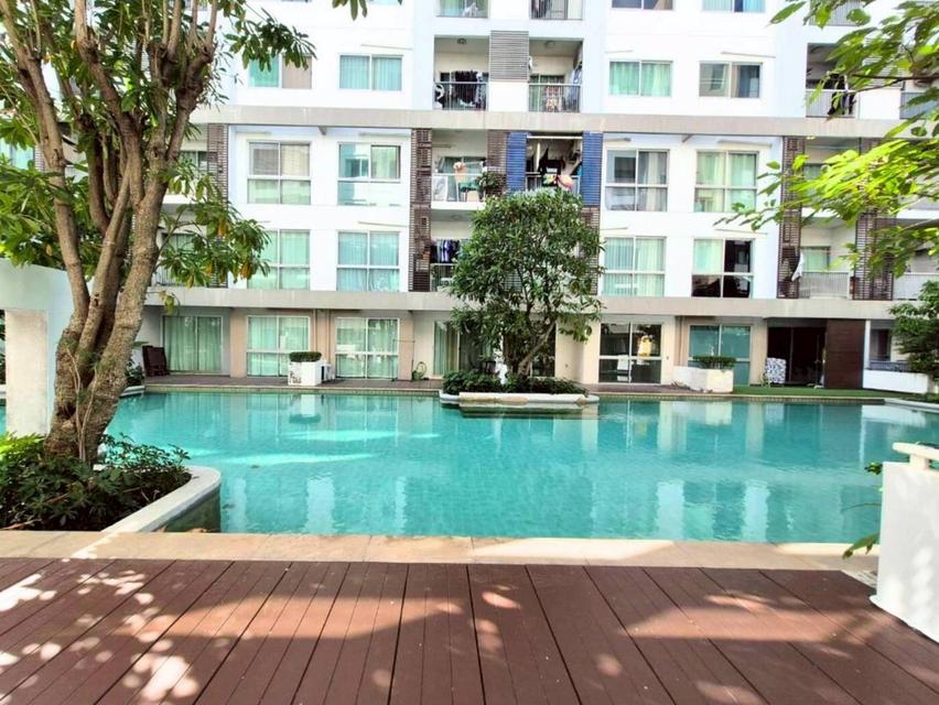 คอนโด เอ สเปซ สุขุมวิท 77 ใกล้ MRT ศรีนุช 45.68 ตารางเมตร 1 นอน ชั้น1 วิวสระส่วนตัว ตึกF ตกแต่งครบ 9