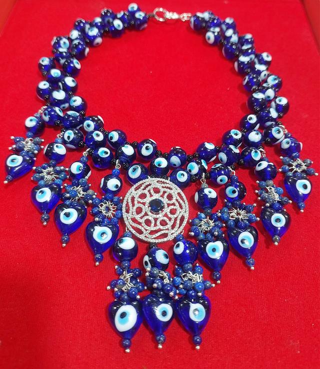 สร้อยคอ evil eye อะไหล่เงิน sterling silver925 4