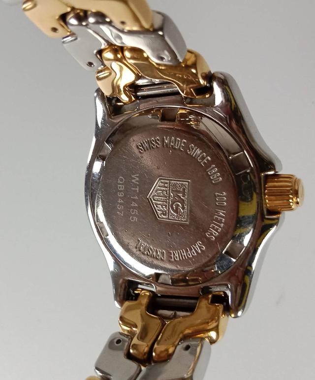 TAG Heuer Ladies SS/18k Gold WT1455 QB9457 Mother of Pearl Link Watch 8