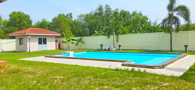 5นอน ให้เช่าคฤหาสน์ 2 ชั้นพูลวิลล่าหรู ตลาดนิมิตใหม่ 2.1กม. คลองสามวา หลังใหญ่ 450 ตร.ม. 3น้ำ พร้อมเฟอร์ฯ สระว่ายน้ำส่วน 4