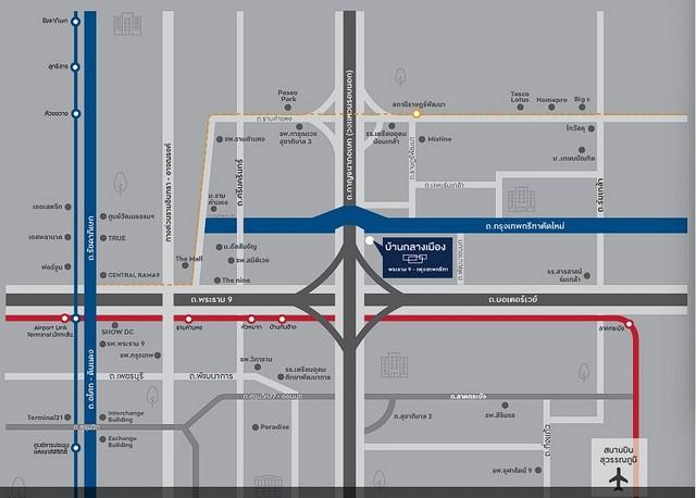PP399 ขายทาวน์โฮม บ้านกลางเมือง พระราม 9-กรุงเทพกรีฑา (ตัดใหม่) Baan Klang Muang Rama 9-New Krungthep Kreetha ถนนกาญจนาภิเษก 23 เขตสะพานสูง 15