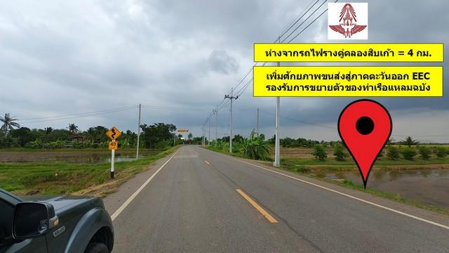 ขายที่ดิน 345 ไร่ ฉะเชิงเทรา ใกล้กับรถไฟรางคู่คลองสิบเก้า รองรับการขยายตัวของท่าเรือแหลมฉบัง 2