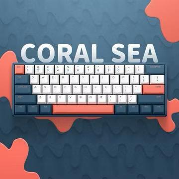 IQUNIX Keyboard F60 Coral Sea RGB รูปที่ 2