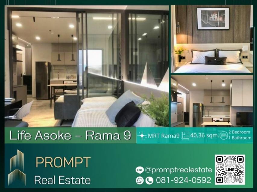 KL04294 - Life Asoke - Rama 9 - 40.36 sqm - MRT Rama9- Central Rama9- ARL Makkasan