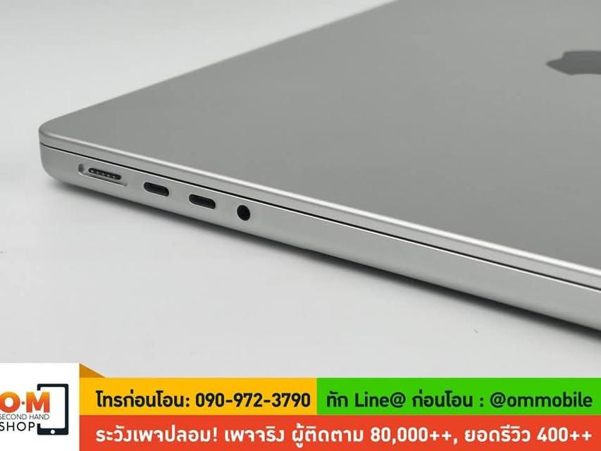 ขาย/แลก MacBook Pro 14inch M3 Max (2023) สี Silver/ Ram36/ SSD 1TB/ CPU 14c/ GPU 30c ศูนย์ไทย ประกันศูนย์ 16/04/2025 สวยมาก ครบกล่อง เพียง 79,900 บาท 8