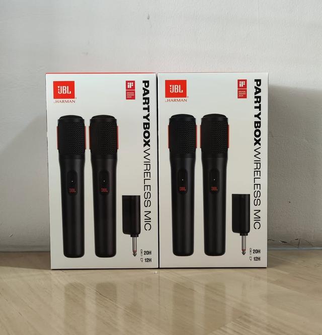 ไมค์ลอยคู่ JBL Partybox Wireless Mic มือ1 ของใหม่ รุ่นแบต ประกันศูนย์ไทยมหาจักร