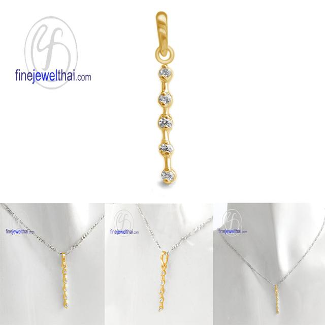 Finejewelthai จี้มินิมอล เงินแท้925 เพชรสังเคราะห์ - P1158cz รูปที่ 5