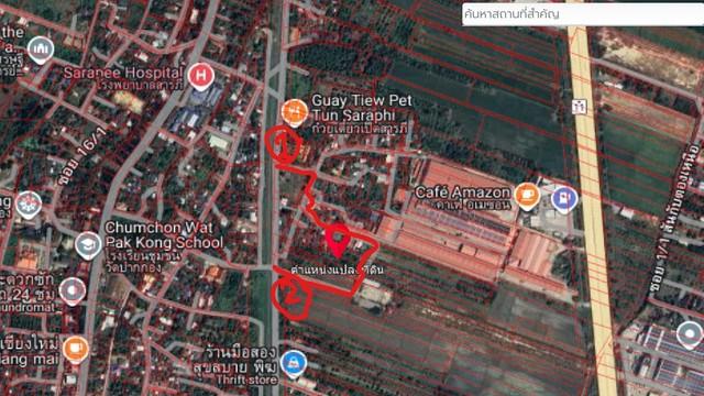ขายที่ดิน 395ตรว. 2.5ลบ. สวนลำไย ถนนคอนกรีต ใกล้ถนนเลียบรถไฟ รพ.สารภี ต.สารภี อ.สารภี เชียงใหม่ 6