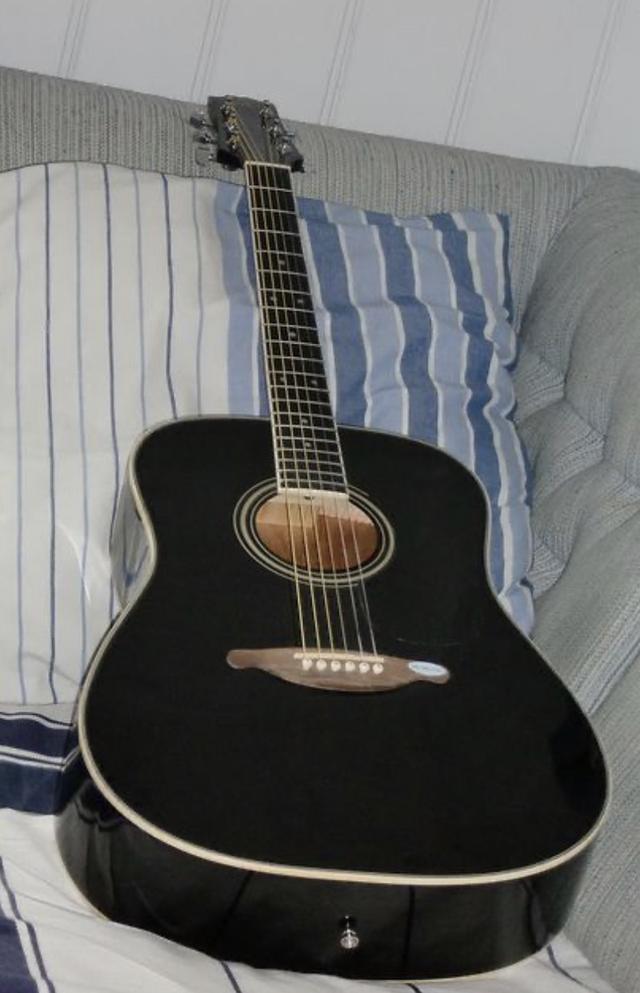 Black acoustic Guitar  1