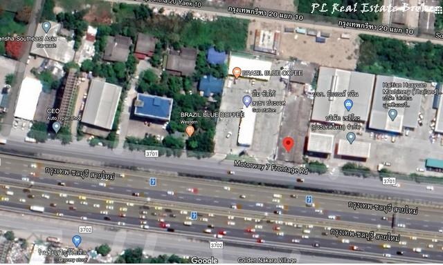 ขายที่ดินถมแล้ว 321 ตารางวา เลียบมอเตอร์เวย์สาย7 กรุงเทพ ชลบุรี ขาออก ติดปั๊มซัสโก ใกล้สมิติเวช ศรีนครินทร์ 7