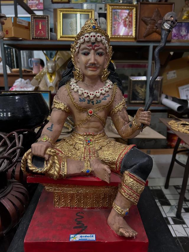 รูปปั้นพระยายมราชองค์ใหญ่ เนื้อเรซินเก่า ปลุกเสกแล้ว(คำกนิตามภาพ) 10