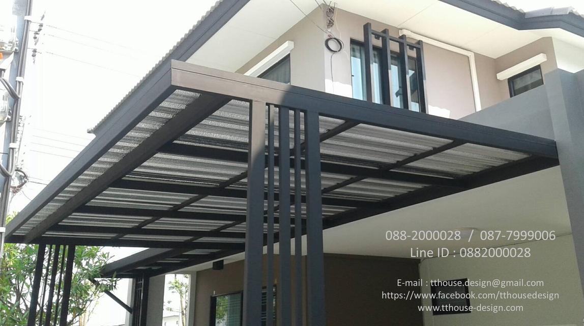 รับเหมา ต่อเติม โครงหลังคา กันสาด Line dddesign23 รูปที่ 11