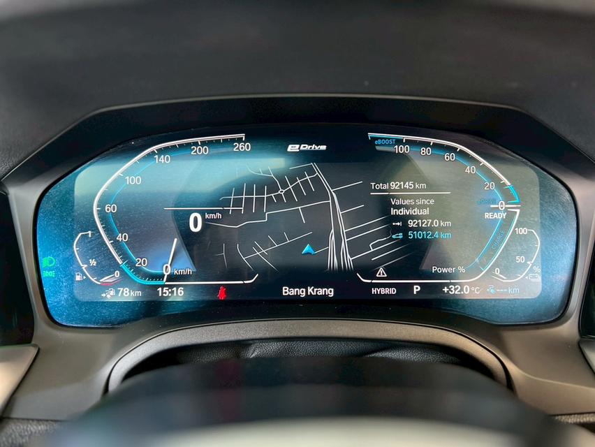 ปี 2020 BMW SERIES 3, 330e M SPORTโฉม G20 ปี18-ปัจจุบัน (จดทะเบียน 2021)สีขาว ไมล์แท้ 92,126 km. เซอร์วิสศูนย์ทุกระยะ 12