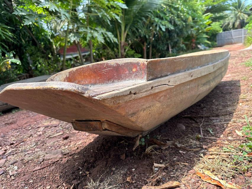 เรือไม้สักเก่า เรือรดน้ำโบราณ เรือทรวดโบราณ เรือการเกษตร