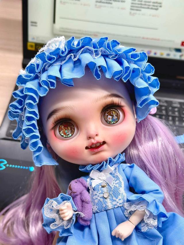หาบ้านให้น้องค่าา 🧸💖บ้านหมูออมมึ้บคัสตอมเหลาหน้าปั้นตา/ปั้นแก้ม/เมคอัพทำสลิปอายเปลือกตาลายสวยๆเปลี่ยนอายชิพ 4 คู่พรูวิก 2 เส้นวิกติดกาวโกลน ข้อมีส รูปย่อยที่ 2