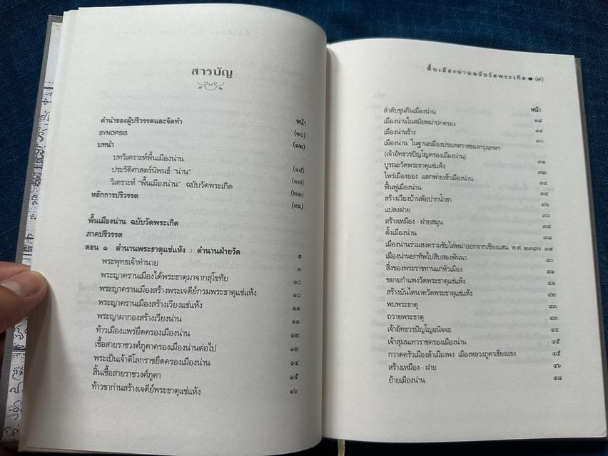หนังสือพื้นเมืองน่าน ฉบับวัดพระเกิด ปริวรรต โดย อ.สรัสวดี อ๋องสกุล สำนักพิมพ์อมรินทร์ความหนา122หน้า ปกแข็ง sาคา70บ รูปย่อยที่ 2