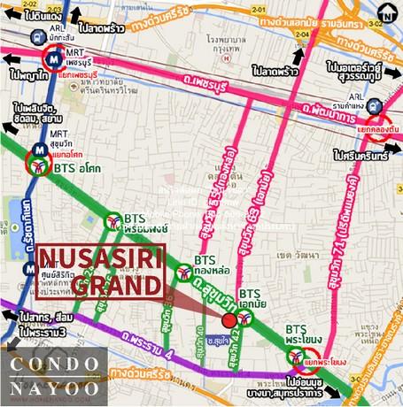 condominium Nusasiri Grand 3 ห้องนอน 2 ห้องน้ำ 90000 thb ไม่ไกลจาก BTS เอกมัย หั่นราคา เป็นคอนโดหรูตั้งอยู่ท่ามกลางสิ่งอ 2
