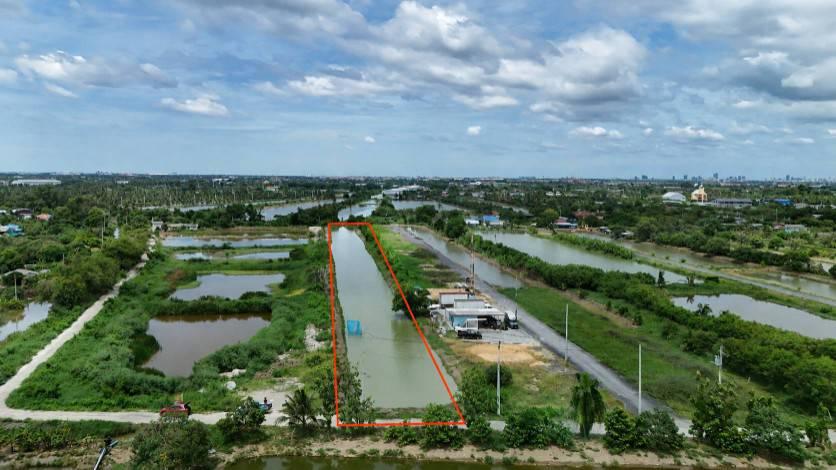 ขายที่ดิน 5 ไร่ บางเสาธง สมุทรปราการ แปลงใหญ่ ทำเลกำลังพัฒนา เข้า ออกสะดวกหลายเส้นทาง 1
