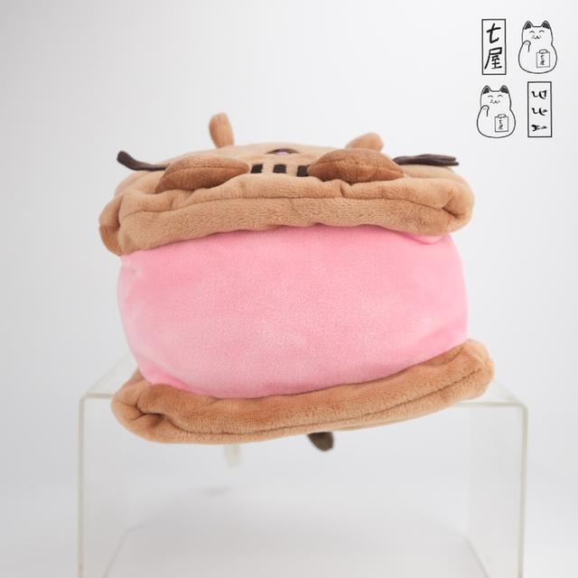 ตุ๊กตา แมวพุชชีน ไอติม 🐺 Neapolitan Ice Cream Sandwich ~ GUND ~ Pusheen the Cat ~ Standard 23 cm 🍨 รูปที่ 6