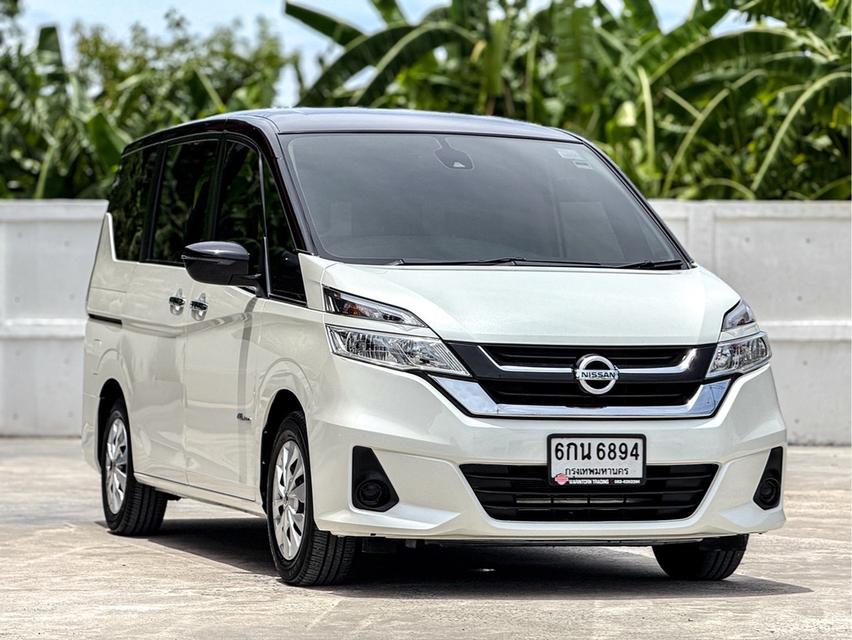 รหัสรถ WRT6854 2017 NISSAN SERENA HYBRID 2.0 X สีขาว 2