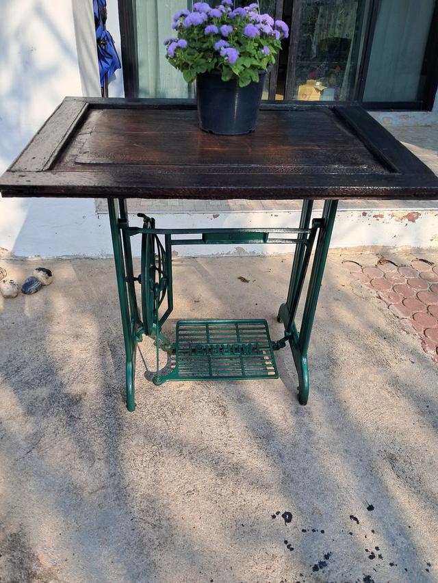 โต๊ะขาจักร งานไม้เนื้อแข็ง รูปที่ 3