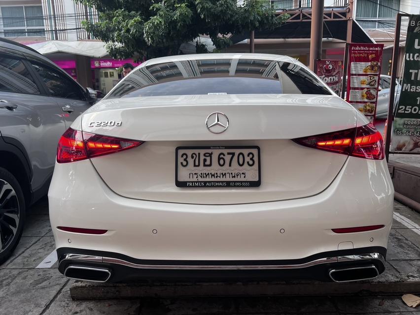 รหัสรถ KPV6703 2023 Benz C220d AMG หลังคาแก้ว