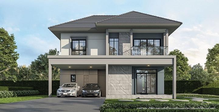ขายบ้านเดี่ยว 2 ชั้น บางกอกบูเลอวาร์ด พระราม 5 หันหน้าทิศใต้ ใกล้โรงเรียนเด่นหล้า 11