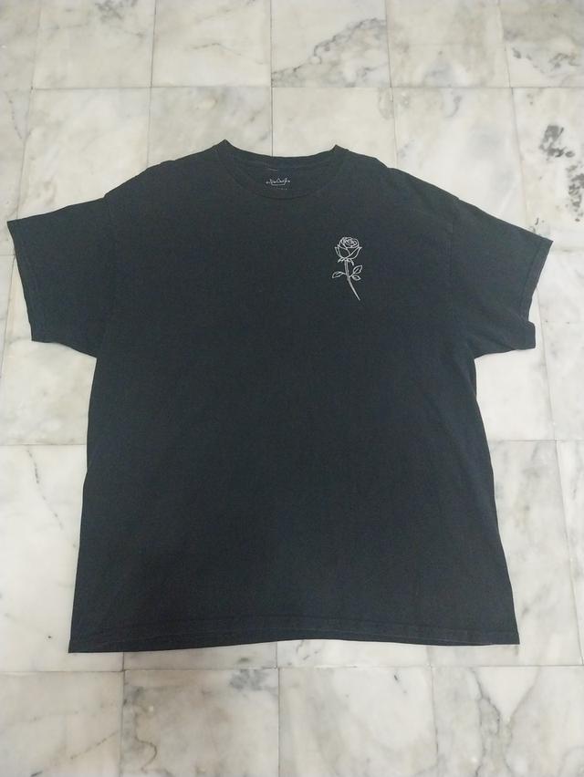 เสื้อยืดแขนสั้น แนวสตรีท Blue Crown LA To NY Coast To Coast Black White Rose มือสอง สภาพดี ของพร้อมส่งครับ
