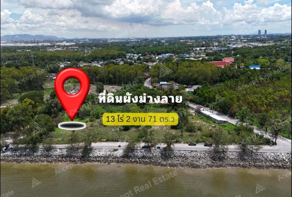 ที่ดินติดทะเล ทำเลทอง มาบตาพุด ระยอง 13-2-71 ไร่ 2