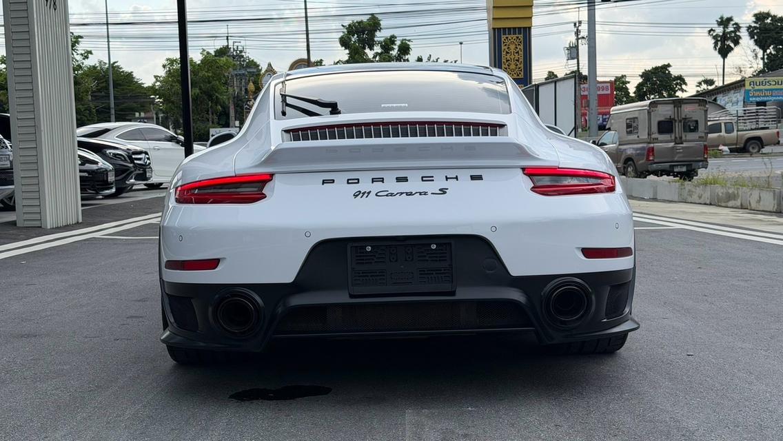 (แจ้งรหัสรถ KPV53) 2017 Porsche 911 Carrera S (991.2) สีเหลือง wrap สีขาว รูปที่ 16