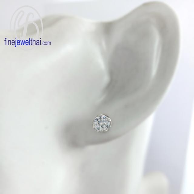 FineJewelThai.com ต่างหูเพชรพรีเมี่ยม เงินแท้925 E1038cz00 รูปที่ 6