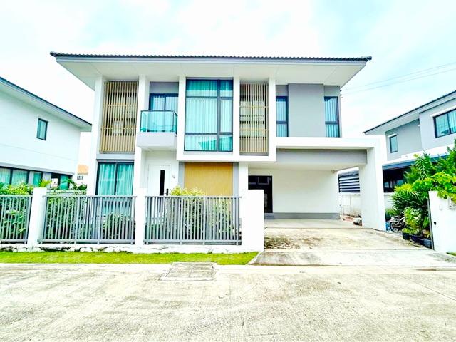 ม.กรุงเทพ รังสิต 3.2กม.ซ.บงกช31-37 เช่าบ้านเดี่ยว 2 ชั้น 55ตร.ว. 205ตร.ม. 3น้ำ 4นอน ตลาดคลองหลวง 2กม. 1