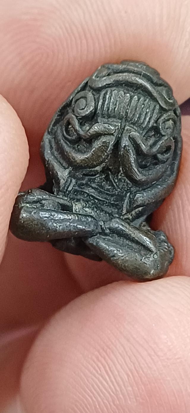 พระปิดตารุ่นแรกยันต์ยุ่งมหาลาโภ หลวงปู่สิม พุทธาจาโร วัดถ้ำผาปล่อง จังหวัดเชียงใหม่ จัดสร้างปีพ.ศ 2517 เนื้อนวะโลหะ รูปที่ 4