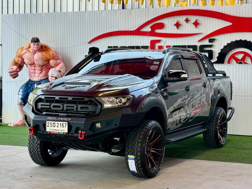 FORD RANGER 2.2 WildTrak Hi-Rider DoubleCab ปี2021รถบ้านแท้ ชุดแต่งจัดเต็ม ไมล์น้อย