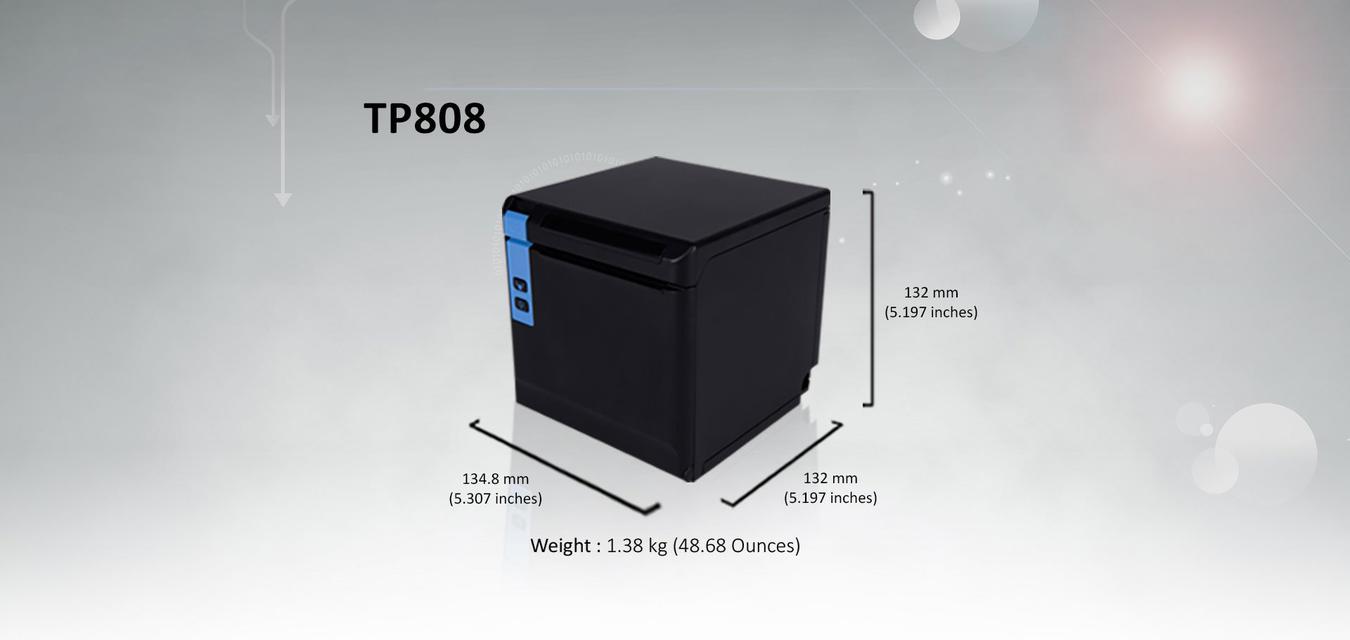 ปริ้นเตอร์ TP808 พิมพ์ใบเสร็จ เชื่อมต่อ USB+Serial+Ethernet  1
