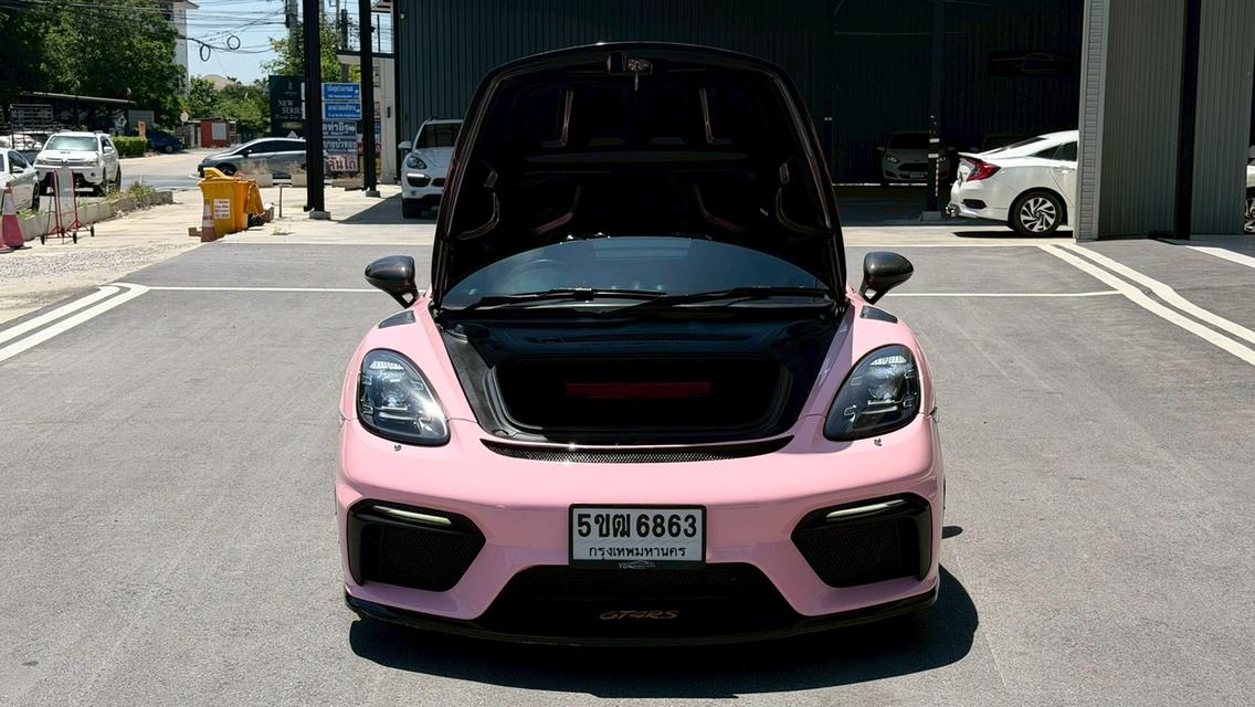 💖 PORSCHE 718 CAYMAN 2.0 Turbo 2018 💖 สีดำดุดัน WRAP ชมพูสุดคิวท์ 🖤🎀 แต่งหล่อจัดเต็ม พร้อมซิ่ง! รูปย่อยที่ 3