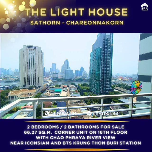 The Lighthouse Sathorn-Chareonnakorn 2 Bedrooms for sale on 16th floor with Chao Phraya River View ขายคอนโด เดอะไลท์เฮ้าส์ สาทร เจริญนคร 6