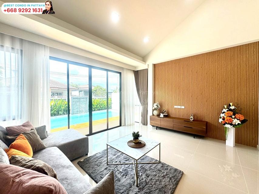 บ้านสร้างใหม่หลุดจอง ราคาดีเยี่ยม พร้อมเฟอร์นิเจอร์ครบ ฟังก์ชันจัดเต็ม ใกล้ทางด่วน-สุขุมวิท-หาดจอมเทียน! **#รหัสทรัพย์419** 5