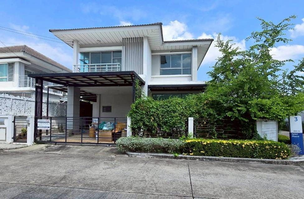 ขายบ้านเดี่ยวมือสอง โครงการ เพอร์เฟคเพลส 3 ราชพฤกษ์  (Perfect Place 3 Ratchapruek) หลังมุม เนื้อที่ 56.7 ตร.ว. ใกล้รถไฟฟ้าสถานีบางรักน้อยท่าอิฐ 1