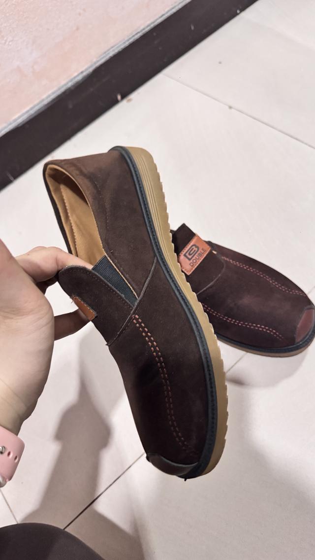 รองเท้าโลฟเฟอร์ หนังกลับ ผู้ชาย ยี่ห้อดับเบิ้ล รูปที่ 2