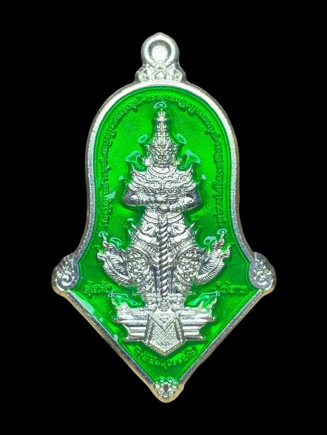 เหรียญจำปี ท้าวเวสสุวรรณ คุ้มภัยให้ลาภ ปี 63 พระอาจารย์อิฏฐ์ วัดจุฬามณี จังหวัดสมุทรสงคราม