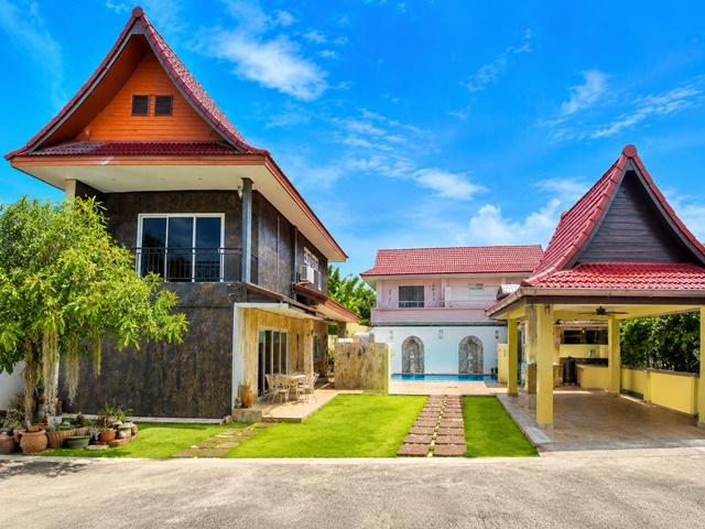 พรประภานิมิตร13-19 พูลวิลล่า 2 ชั้น 3 นอน 3 น้ำ ใกล้เทศบาลเมืองหนองปรือ 500 ม. 132 ตร.ว. 527 ตร.ม. พร้อมสระว่ายน้ำส่วนตั 1