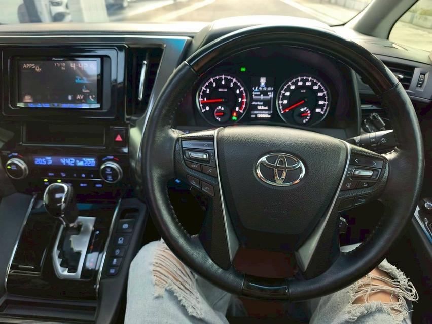 รหัสรถ KPV6561 2015 TOYOTA VELLFIRE 2.5 ZG TOP สุด สีดำ