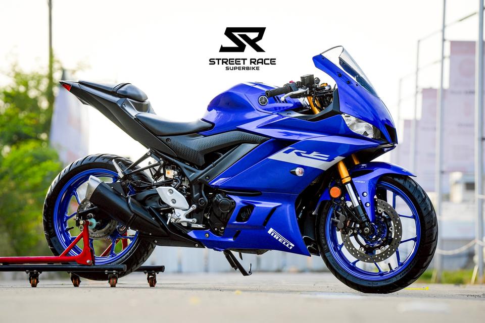 2021 Yamaha yzf-r3 ปี 2021 น้ำเงินเทา ทรงเดิม สภาพสวยกริ๊บ!