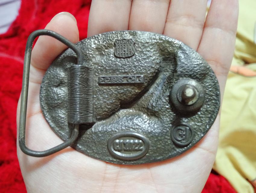 หัวเข็มขัด Vintage C&L Belt Buckle Inlay Bird Eagle Western 1985’s NOS Made In USA 2