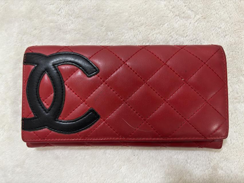 กระเป๋าสตางค์ใบยาว Chanelไม่การันตีแท้‼️ ขนาด19x10cm มือสอง มีตำหนิ ชำรุดและเก่าตามสภาพขอคนรับได้ ขายสภาพนี้