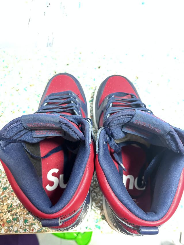 Nike x Supreme SB Dunk High “By Any Means/Red” 6
