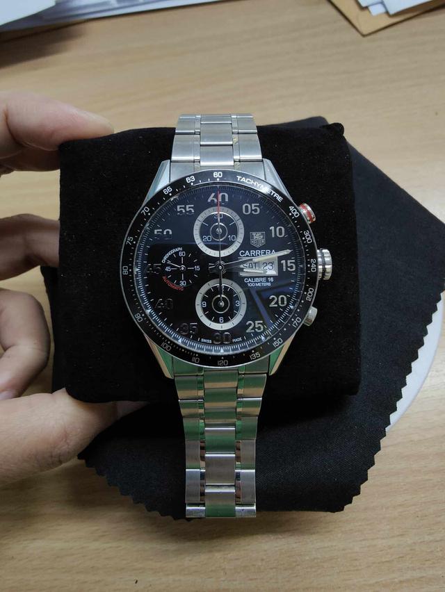 ขาย TAG HEUER CARRERA CALIBRE 16 100 METERS สภาพสวย อุปกรณ์ครบ เก่าเก็บใช้งานน้อย ราคา 74,000บาท อยู่กรุงเทพนัดดูสินค้าได้นะคะ