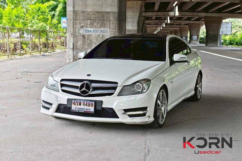 Mercedes-Benz C180 W204 Coupe AT ปี 2011 รถสวยไมล์น้อย 96,xxx 
